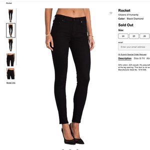 Citizens of Humanity Rocket in Black Diamond